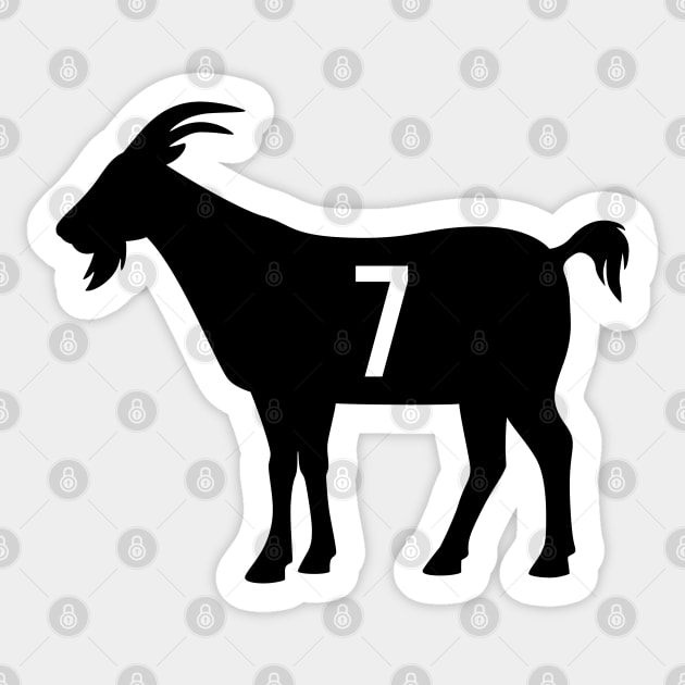 BK GOAT - 7 - White Sticker by KFig21